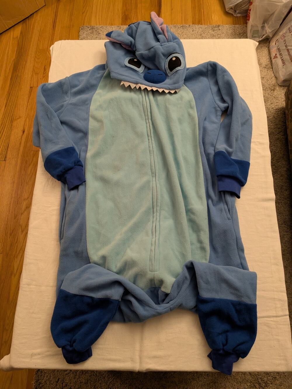 Stitch Halloween Costume Union Suit Adult XS EUC